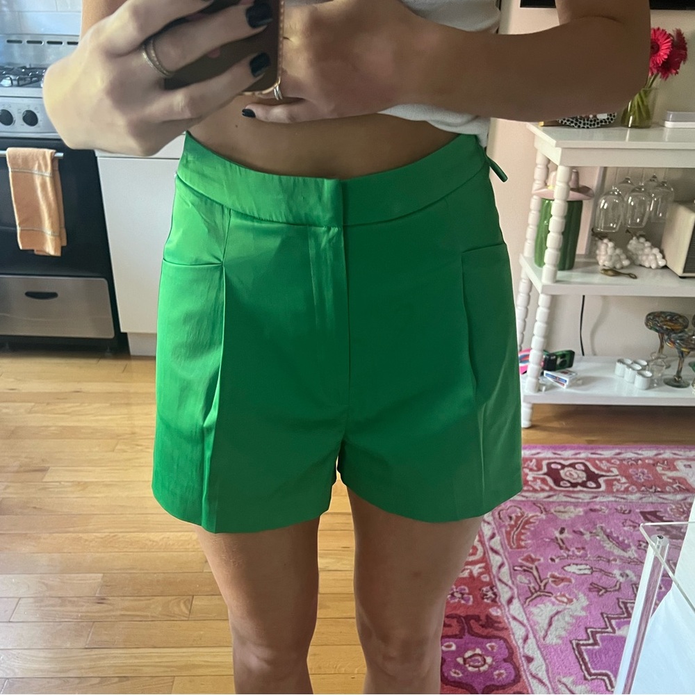 Zara Pleated High Waist Shorts